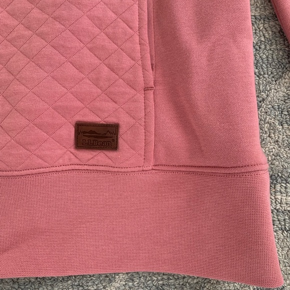 NWT L.L Bean Women’s Quilted Quarter Zip Sweatshirt MT - Picture 4 of 10